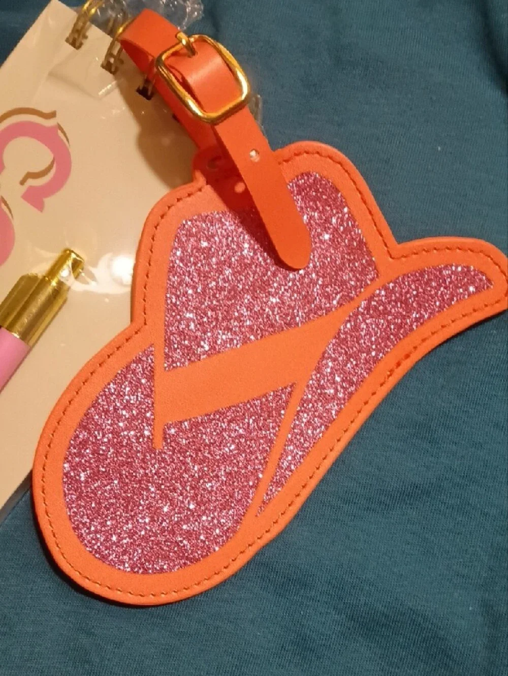 Cowgirl Writing Pad W/ Pen And Luggage Tag NWT